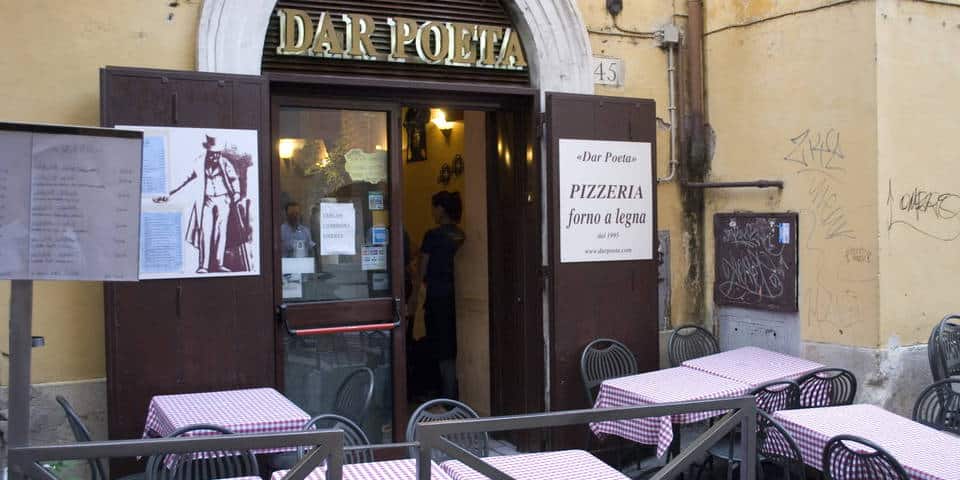 Dar Poeta best pizza in Rome