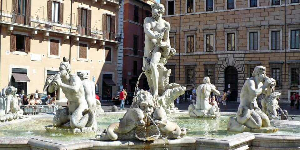 Fountain of the Moor on Piazza Navona