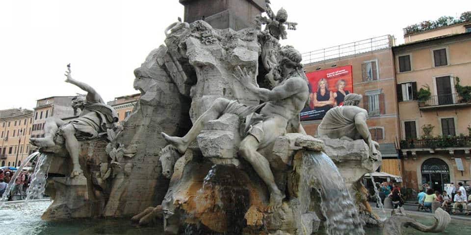 The Fountain of The Four Rivers Rome
