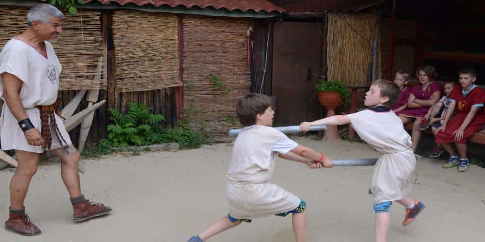 Gladiator school in Rome