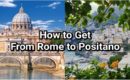 how to get from Rome to Positano