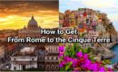 how to get from rome to cinque terre
