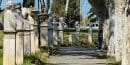 Marble busts of Italian patriots lining the tree-shaded Janiculum promenade in Rome