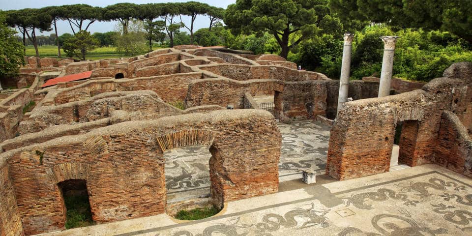 Antica ruins in Ostia near Rome