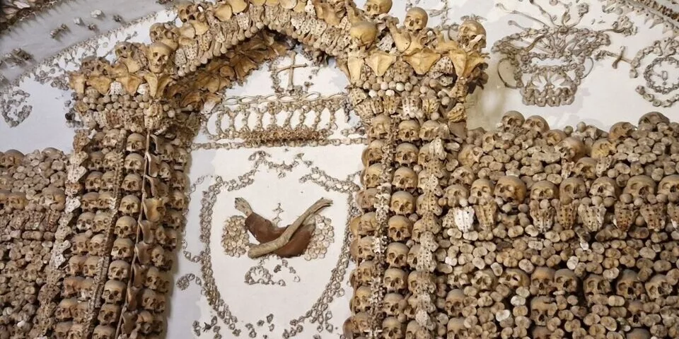 Capuchin crypt bone church in Rome
