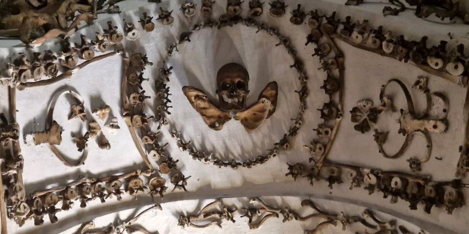 Capuchin Crypt Rome inside skeleton catacombs 