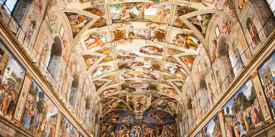 ceiling of the Sistine Chapel Vatican 