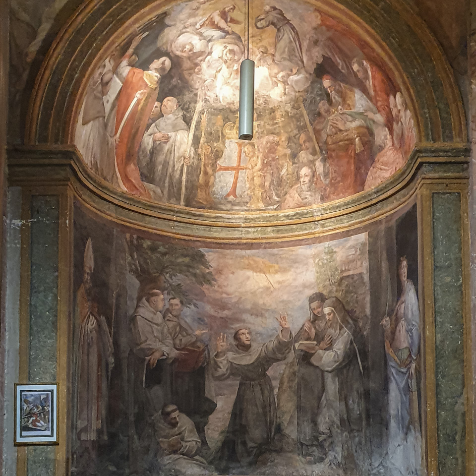 Frescoes of Saint Francis by Giovanni de' Vecchi in San Pietro in Montorio