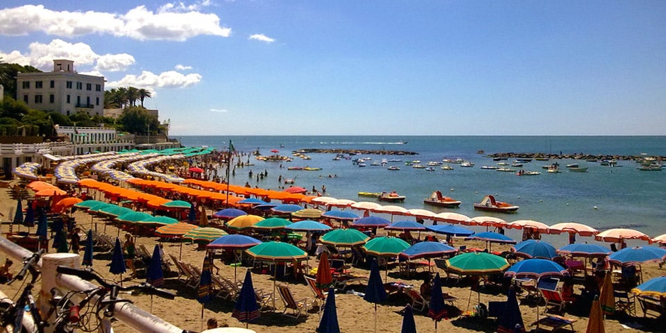 Santa Marinella beach near Rome