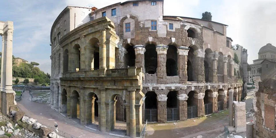 the theater of Marcellus in Rome