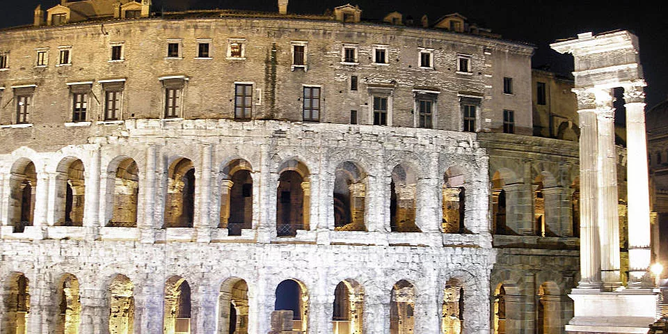 The theater of Marcellus in night time