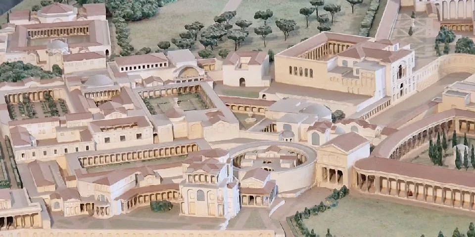 reconstruction of Hadrian's villa in Tivoli