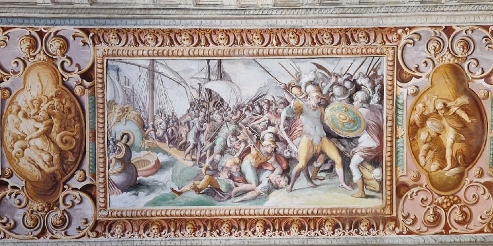 fresco at Villa d'Este in Tivoli
