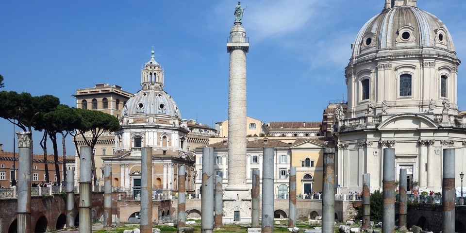 Trajan column in Rome