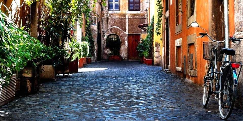 Trastevere district in Rome